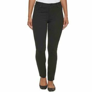DKNY Jeans Women's Button Closure Slim Leg Ponte Pants NWT